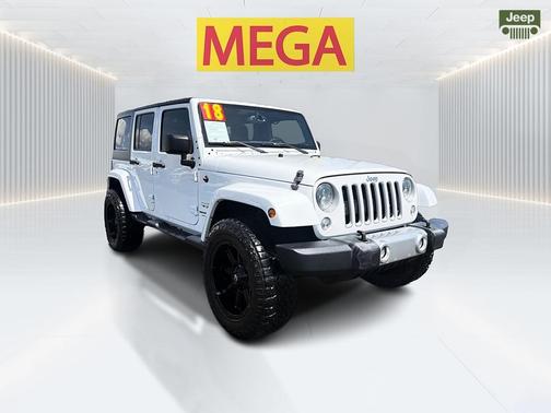 Bright White 2018 Jeep Wrangler JK Unlimited Sahara