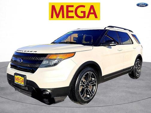 White Platinum Metallic Tri-Coat 2015 Ford Explorer Sport SUV