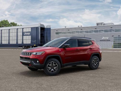 Red 2026 Jeep Compass Trailhawk