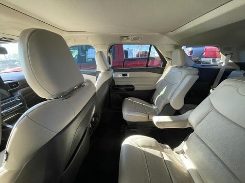 Red 2020 Ford Explorer Platinum