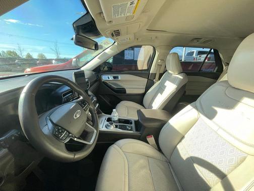 Red 2020 Ford Explorer Platinum