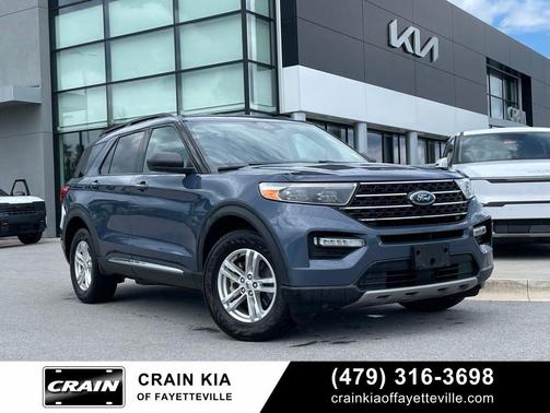 Blue Metallic 2021 Ford Explorer XLT