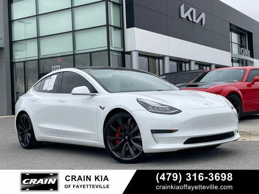 Pearl White Multi-Coat 2020 Tesla Model 3 Performance