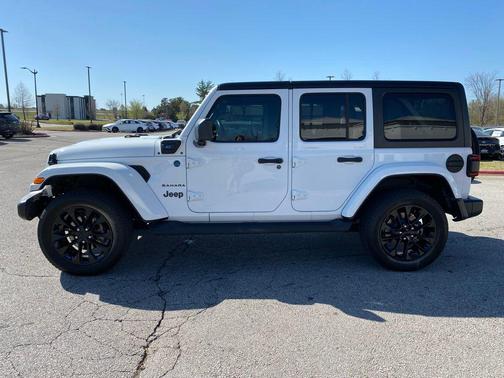 Bright White Clearcoat 2023 Jeep Wrangler Sahara 4xe
