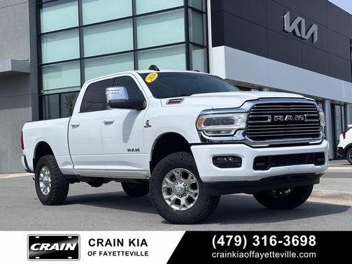 Bright White Clearcoat 2024 RAM 2500 Laramie Crew Cab 4x4 6'4' Box