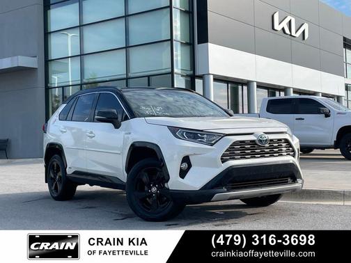 Midnight Black Metallic 2021 Toyota RAV4 Hybrid SE