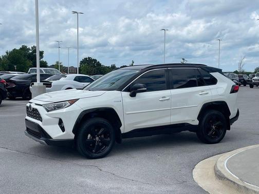 Midnight Black Metallic 2021 Toyota RAV4 Hybrid SE