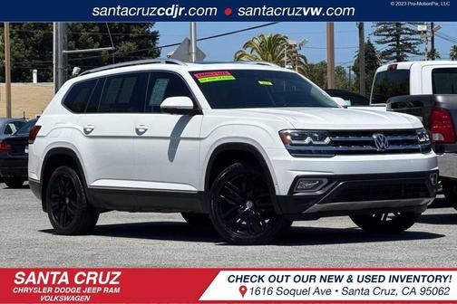 Pure White 2018 Volkswagen Atlas 3.6L SEL Premium