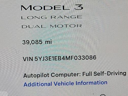 2021 Tesla Model 3 Long Range