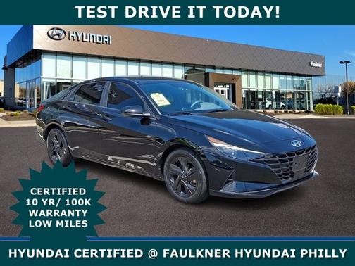 Black 2021 Hyundai ELANTRA SEL
