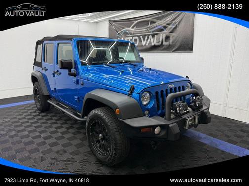 Hydro Blue Pearlcoat 2016 Jeep Wrangler Unlimited Sport