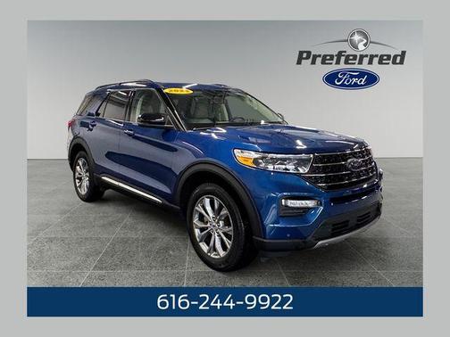 Blue Metallic 2023 Ford Explorer XLT