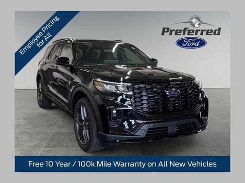 Agate Black Metallic 2026 Ford Explorer ST-Line