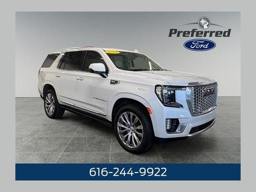 White Frost Tri-Coat 2021 GMC Yukon Denali