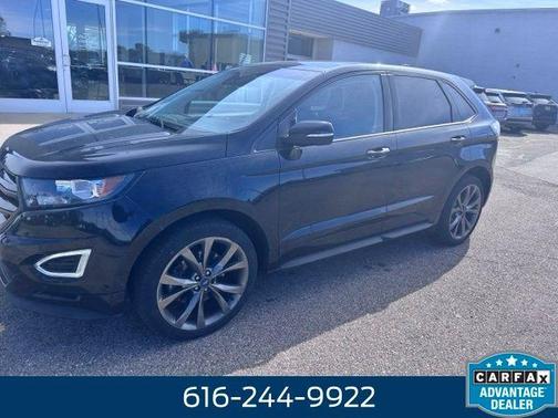 Shadow Black 2017 Ford Edge Sport