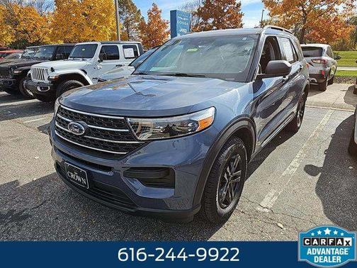 Blue Metallic 2021 Ford Explorer XLT