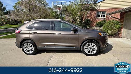 Stone Gray 2019 Ford Edge Titanium