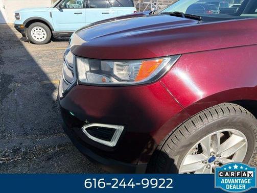Burgundy 2017 Ford Edge SEL