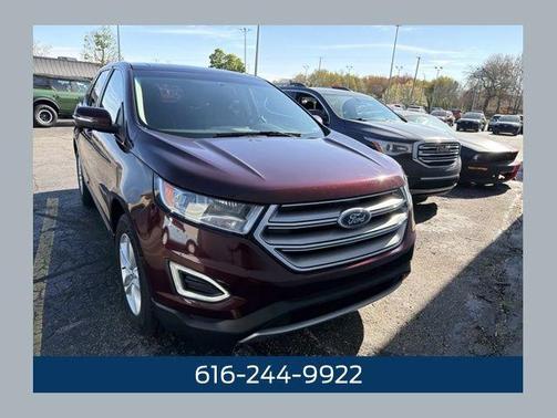 Burgundy 2017 Ford Edge SEL