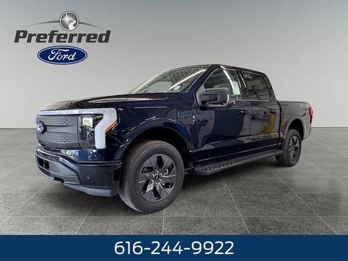 Antimatter Blue Metallic 2025 Ford F-150 Lightning Flash