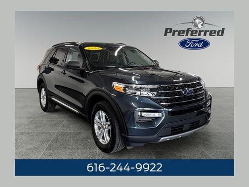 Blue Metallic 2024 Ford Explorer XLT