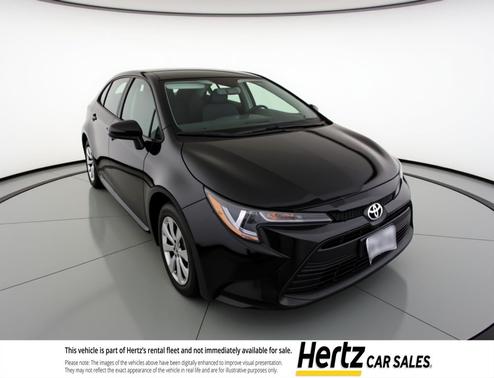 Midnight Black Metallic 2025 Toyota Corolla LE