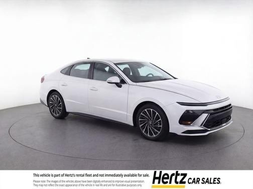Serenity White 2024 Hyundai SONATA Hybrid SE