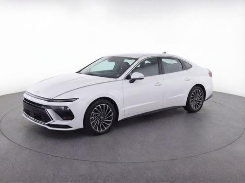 Serenity White 2024 Hyundai SONATA Hybrid SE