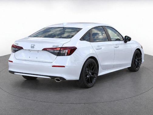 Platinum White Pearl 2025 Honda Civic Sport