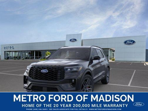 Agate Black Metallic 2026 Ford Explorer ST-Line