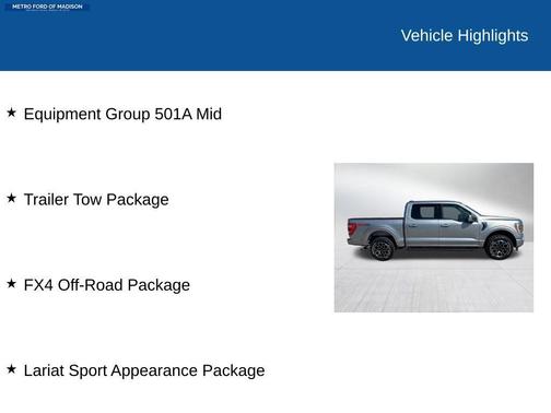 Silver Metallic 2021 Ford F-150 Lariat
