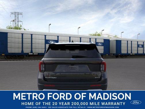 Agate Black Metallic 2026 Ford Explorer Platinum