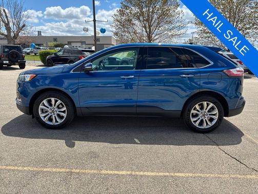 Blue Metallic 2024 Ford Edge Titanium
