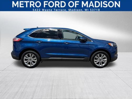 Blue Metallic 2024 Ford Edge Titanium