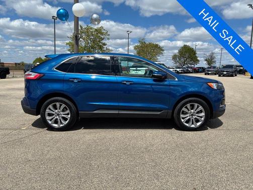 Blue Metallic 2024 Ford Edge Titanium