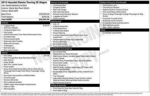 2012 Hyundai Elantra Touring SE