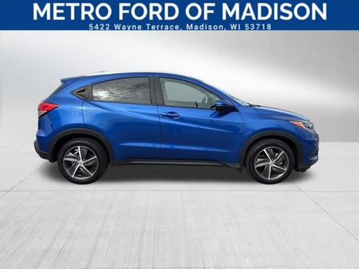 Aegean Blue Metallic 2021 Honda HR-V EX
