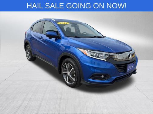 Aegean Blue Metallic 2021 Honda HR-V EX