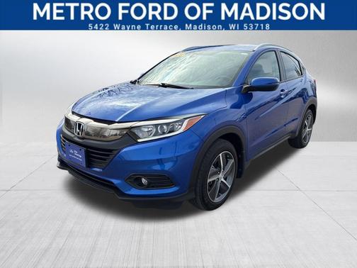 Aegean Blue Metallic 2021 Honda HR-V EX