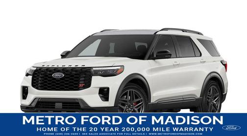 Star White Metallic Tri-Coat 2026 Ford Explorer ST