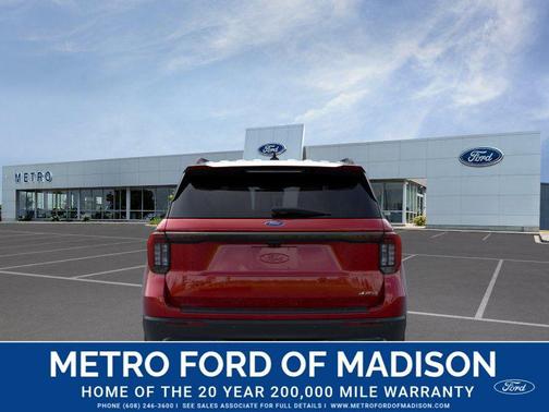 Rapid Red Metallic Tinted Clearcoat 2026 Ford Explorer ST-Line