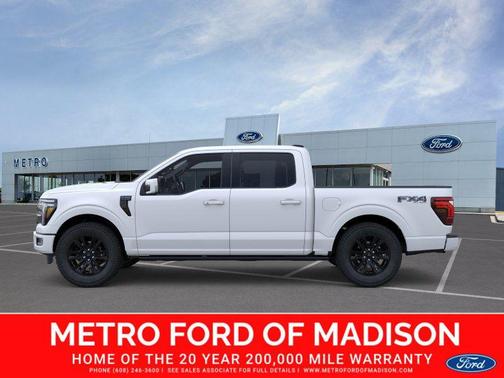Star White Metallic Tri-Coat 2025 Ford F-150 Platinum