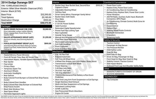 2014 Dodge Durango SXT