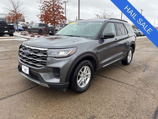 Gray Metallic 2025 Ford Explorer Active