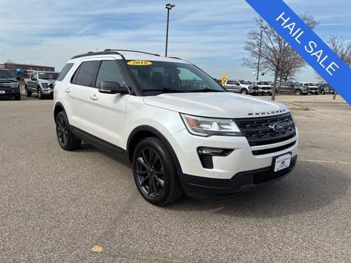 White Platinum 2018 Ford Explorer XLT