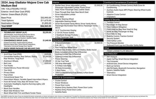 2024 Jeep Gladiator Mojave