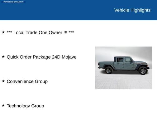 Anvil Clear Coat 2024 Jeep Gladiator Mojave