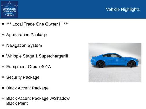 Grabber Blue Metallic 2022 Ford Mustang GT Premium