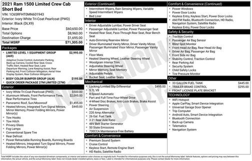 2021 RAM 1500 Limited