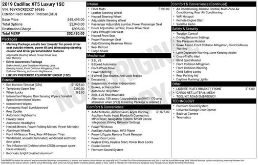 2019 Cadillac XT5 Luxury